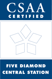 Security Service Company is CSAA certified, five diamond central station