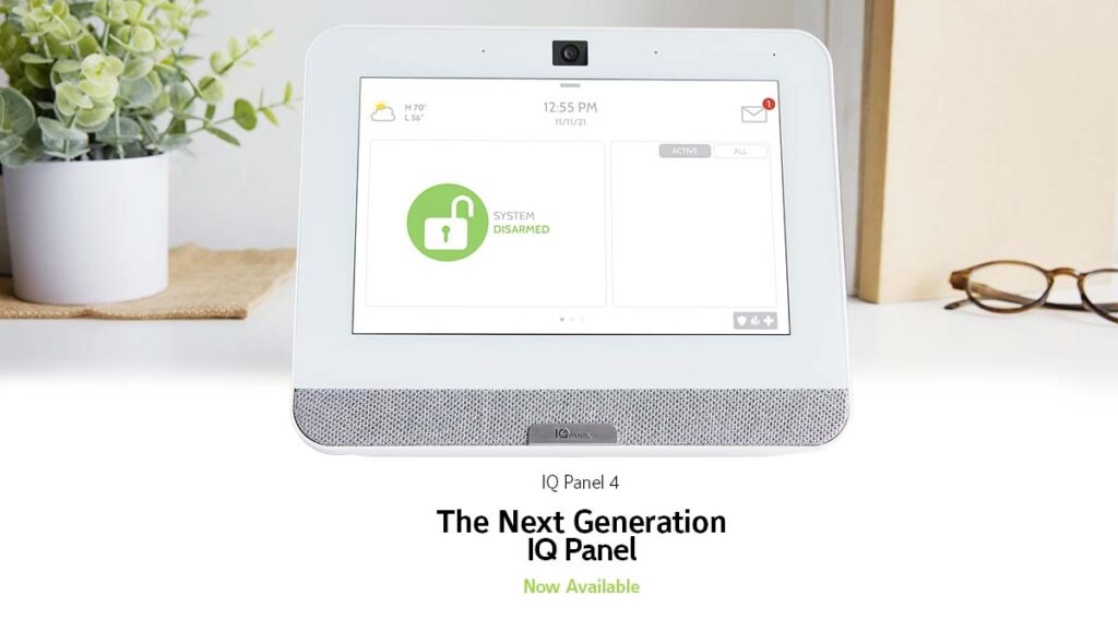 Security Service Company's digital monitoring system: IQ Panel 4